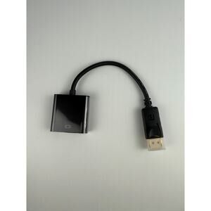 DisplayPort DP Male to VGA Female Adapter 1080p Video Converter Cable Black